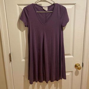 Purple T-Shirt dress